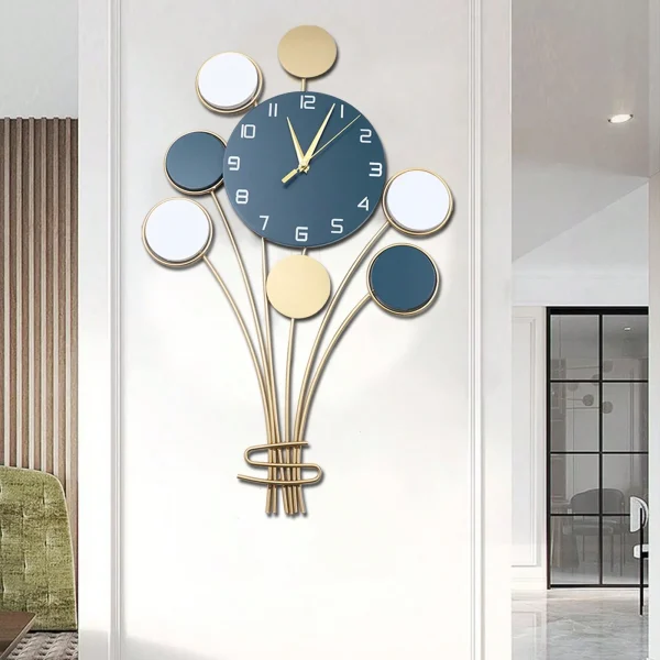 Large Battery Operated Wall Clock Can Mount Without Drilling