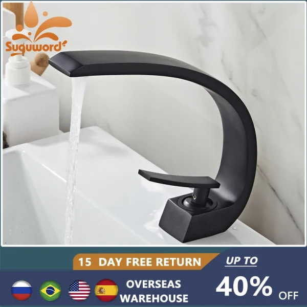 Waterfall Faucet With Single Handle