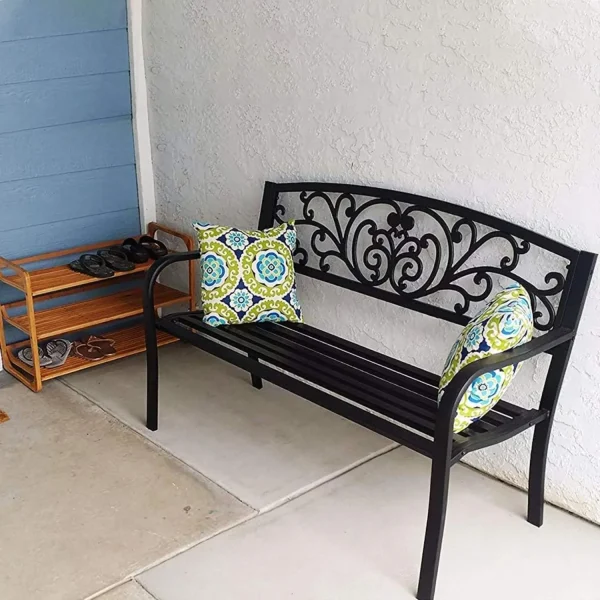Steel Patio Bench